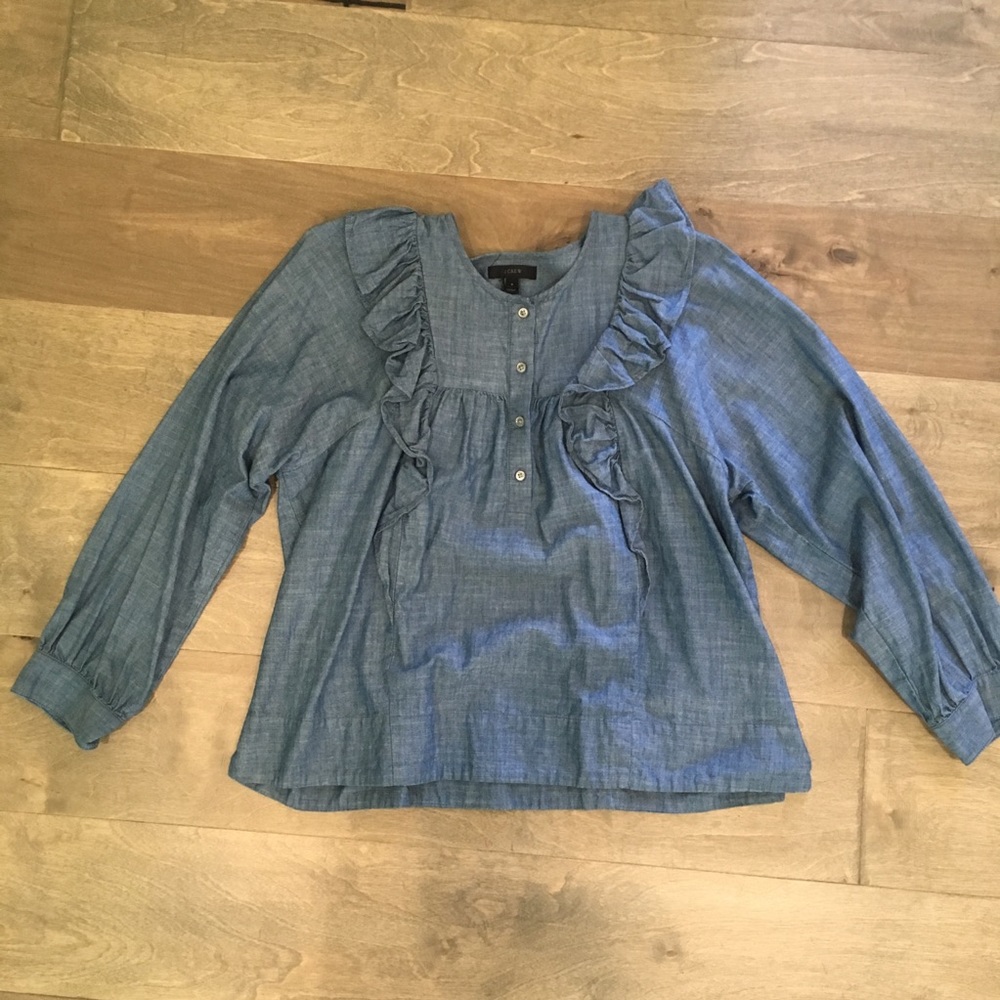 J Crew Chambray Top